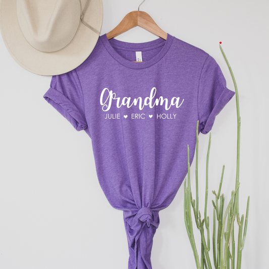 PERSONALIZE ME! Grandma and grandkids T-Shirt